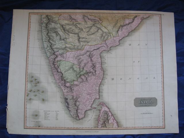 Image for Map of BRITISH INDIA - Southern Part,