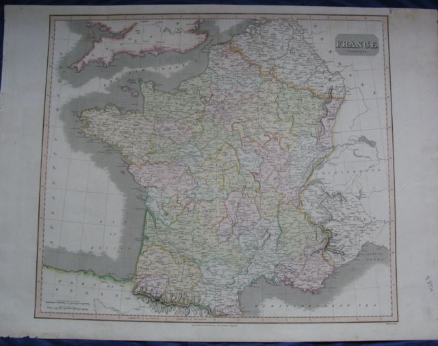 Image for Map of FRANCE in Provinces,