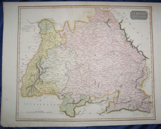 Image for Map of GERMANY- South of the Mayne,