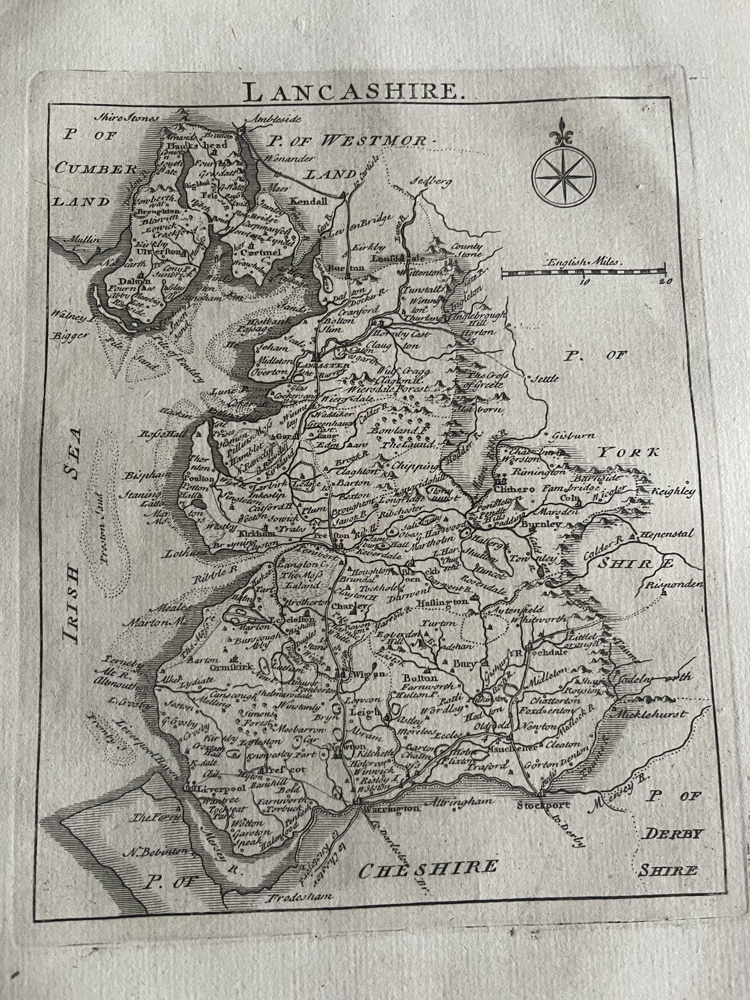 LANCASHIRE SHIRE [MAP]