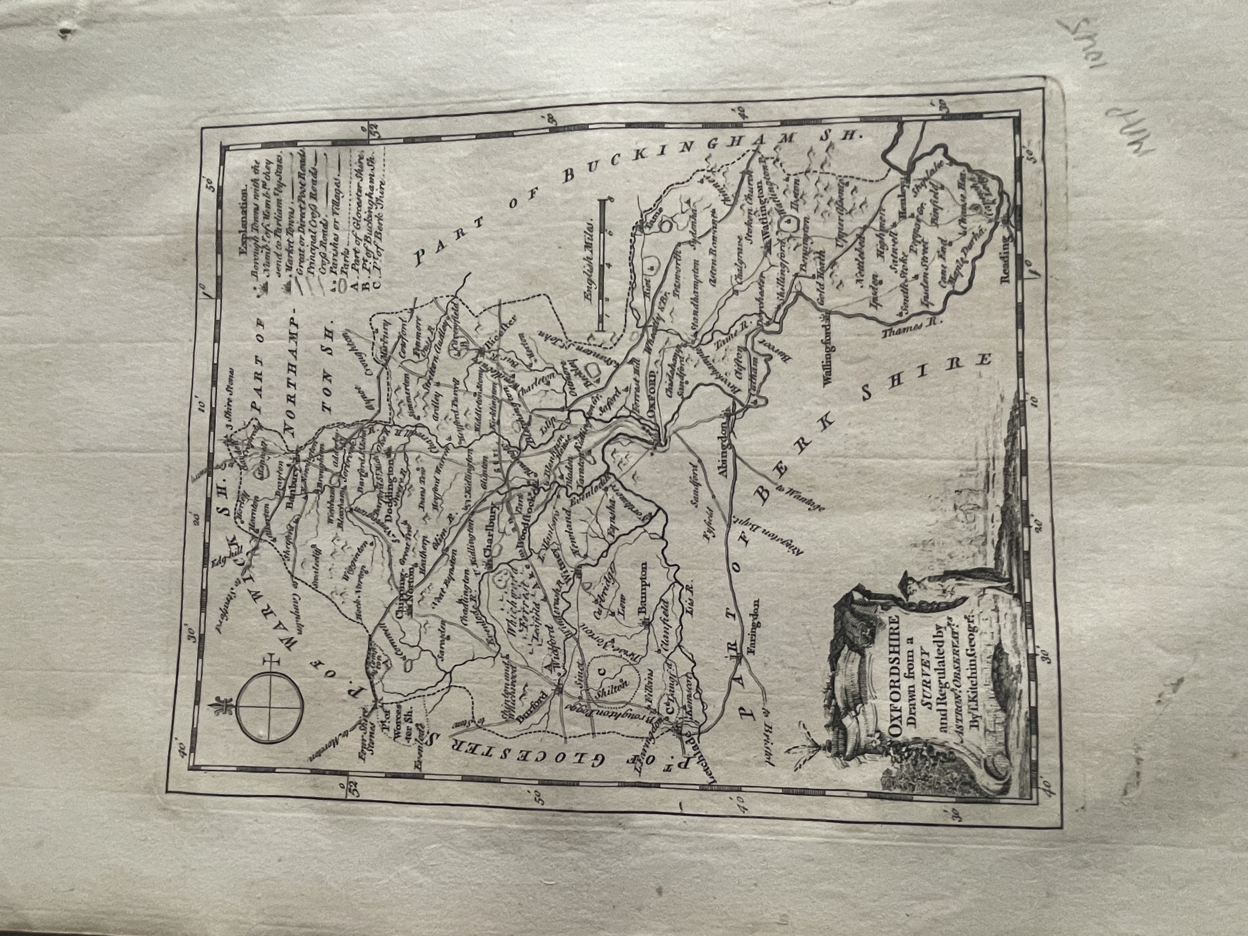 An Accurate Map of OXFORDSHIRE Drawn from an Actual Survey