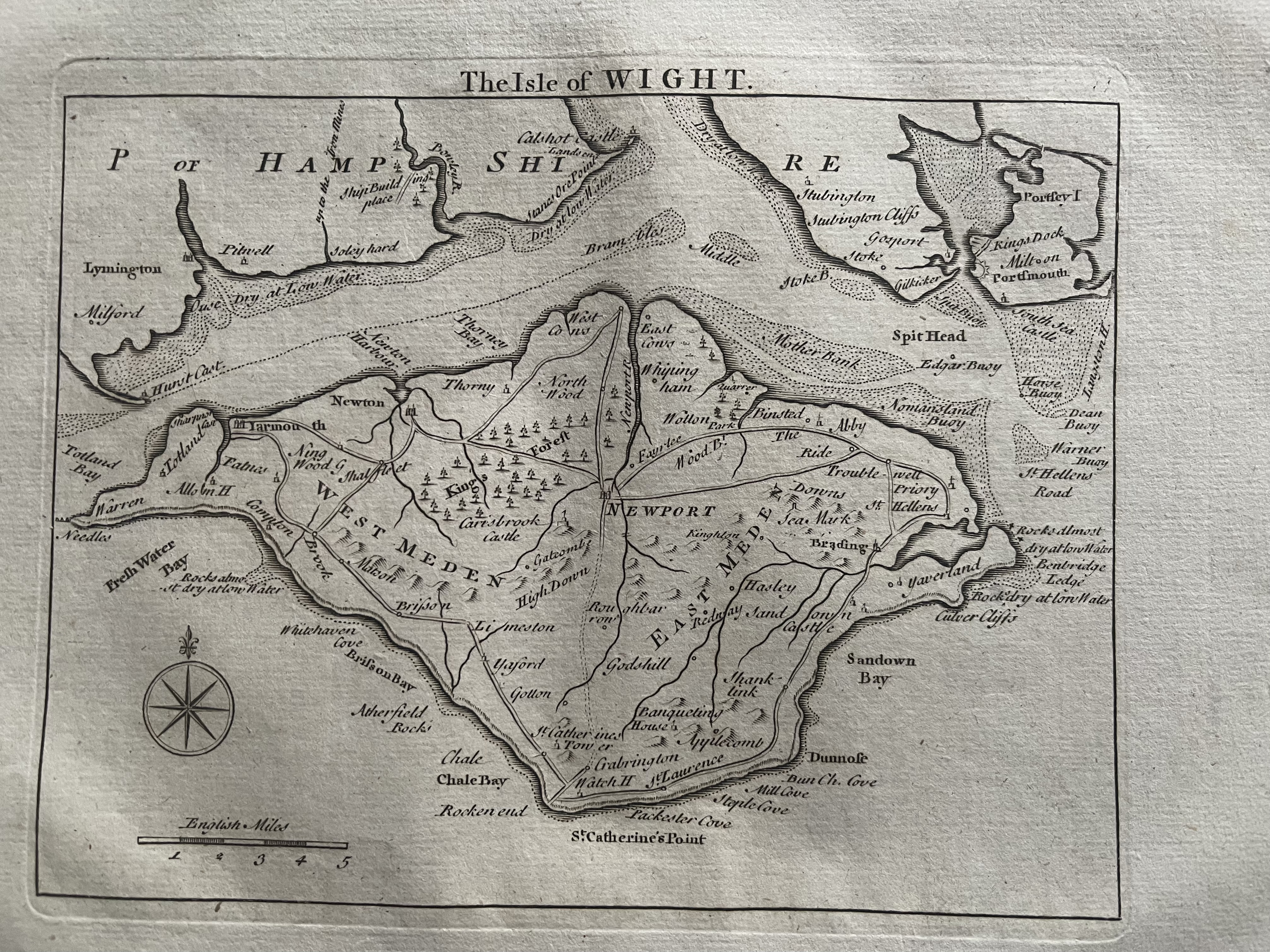 THE ISLE OF WIGHT [MAP]
