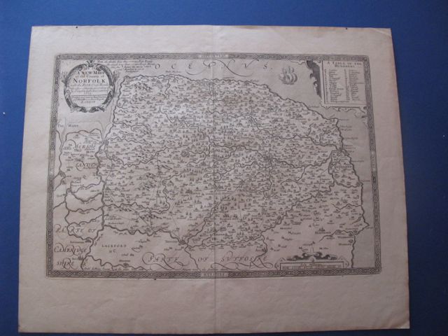 Image for A NEW MAP OF THE COUNTY OF NORFOLK 1713