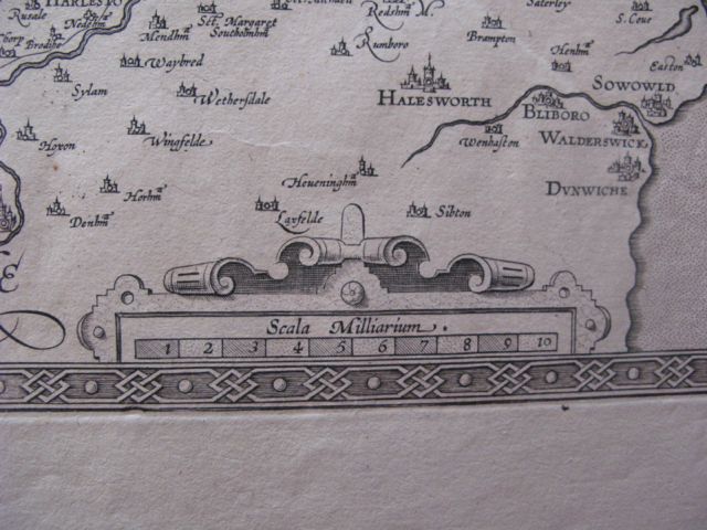 A NEW MAP OF THE COUNTY OF NORFOLK 1713