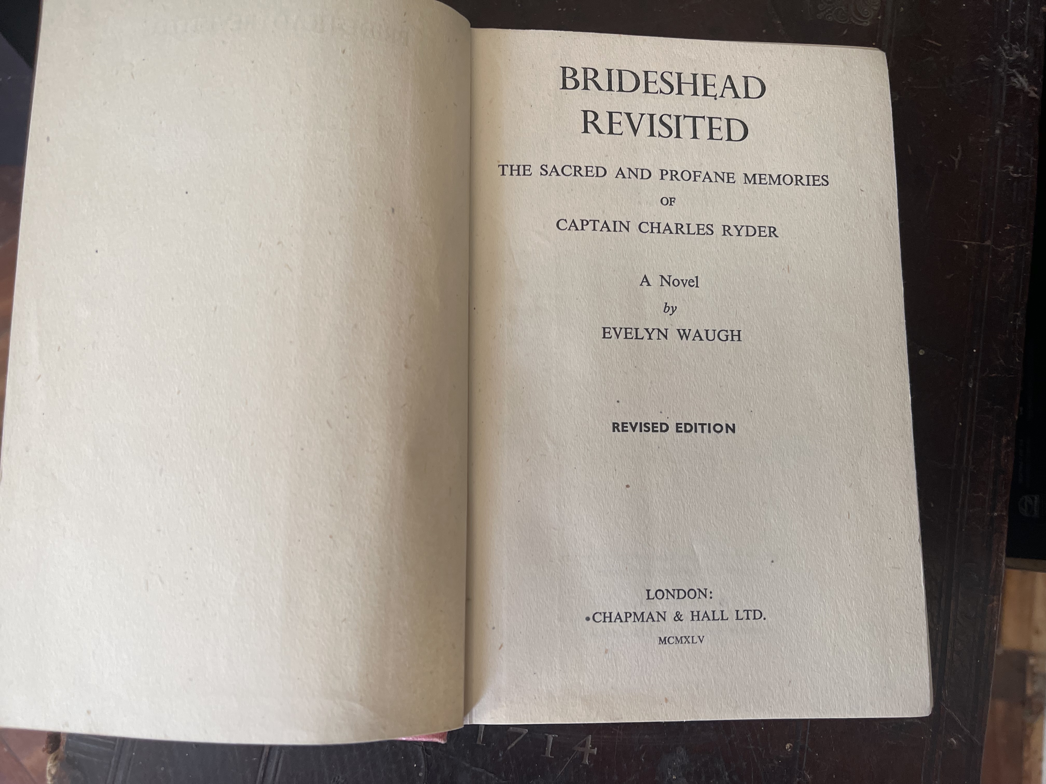 BRIDESHEAD REVISITED: The Sacred and Profane Memories of Captain Charles Ryder
