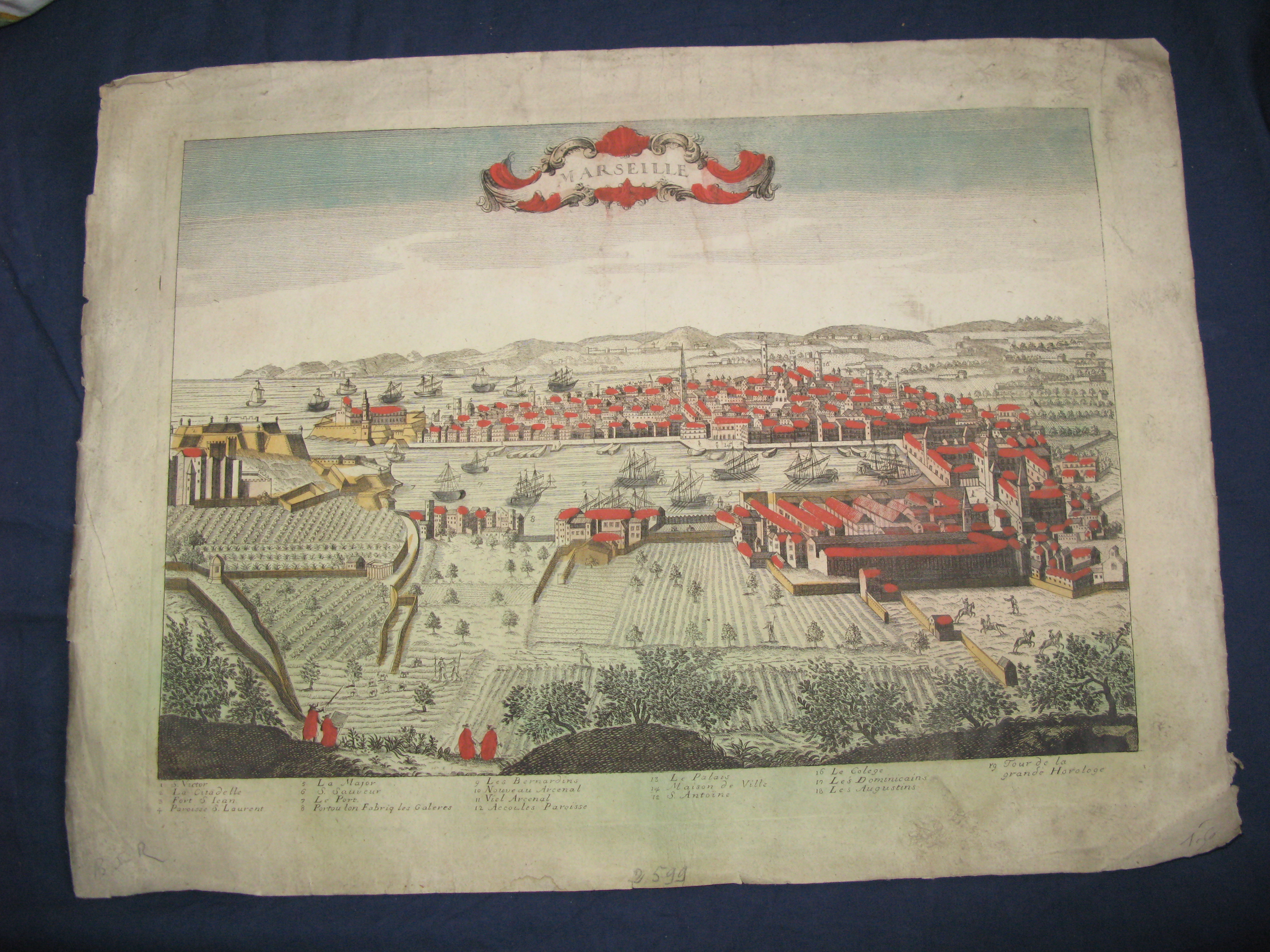 Image for MARSEILLE Town View Map
